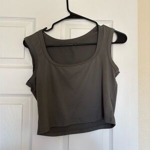 Women's Gray Sleeveless Top